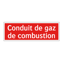 Conduit de gaz de combustion