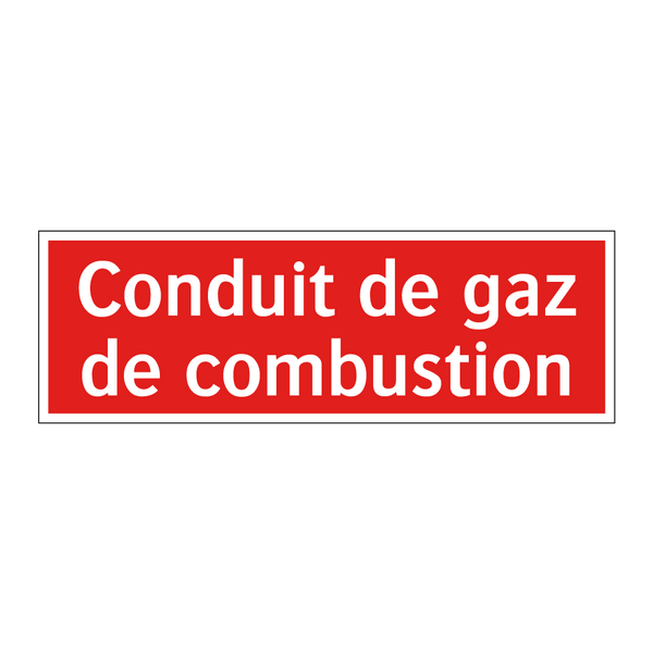 Conduit de gaz de combustion