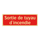 Sortie de tuyau d'incendie