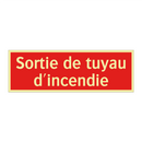 Sortie de tuyau d'incendie