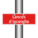 Lances d'incendie