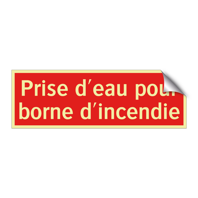 Prise d'eau pour borne d'incendie