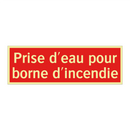 Prise d'eau pour borne d'incendie