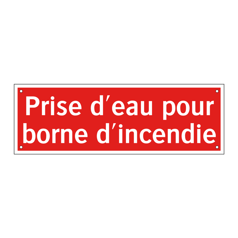 Prise d'eau pour borne d'incendie