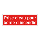 Prise d'eau pour borne d'incendie