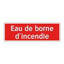 Eau de borne d'incendie