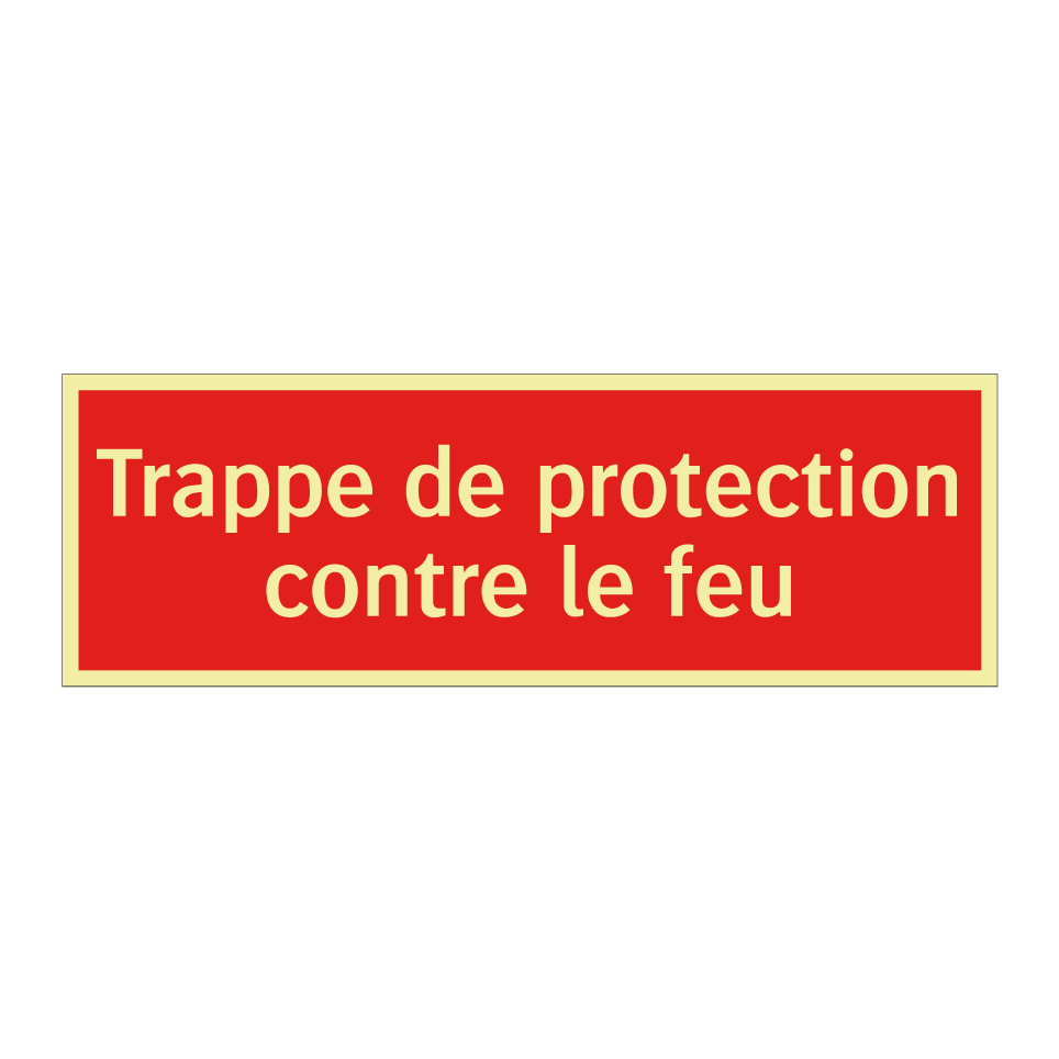 Trappe de protection contre le feu