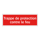 Trappe de protection contre le feu