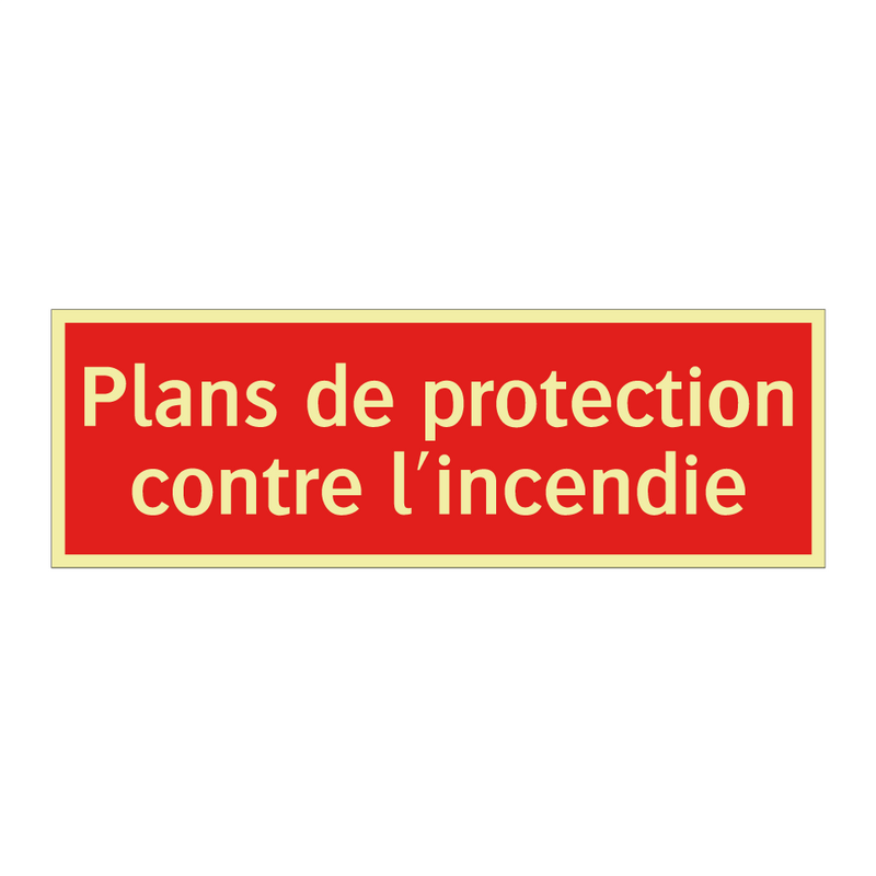 Plans de protection contre l'incendie