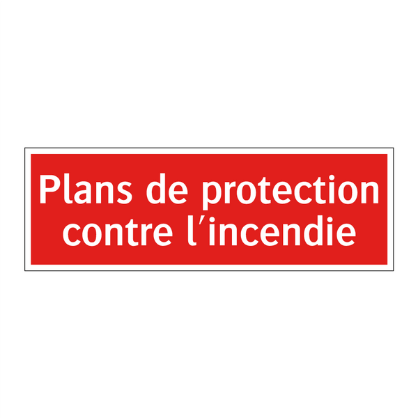 Plans de protection contre l'incendie