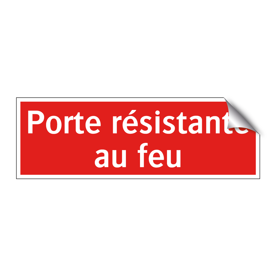Porte résistante au feu