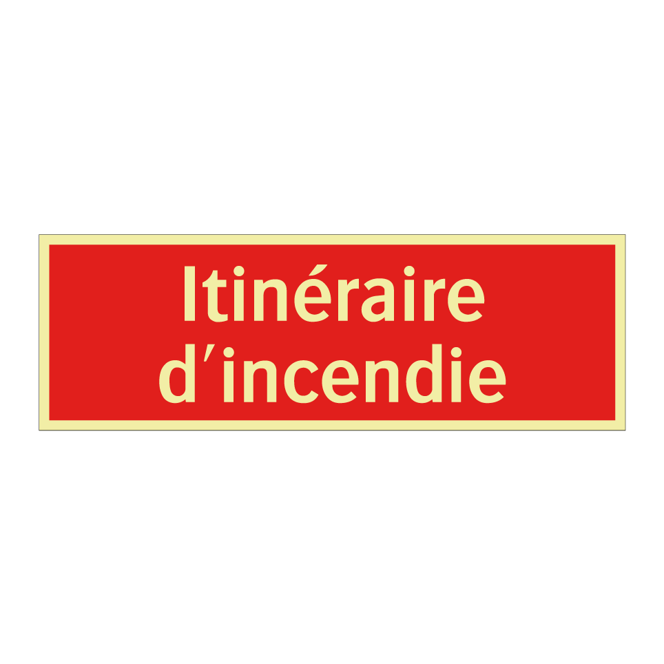 Itinéraire d'incendie