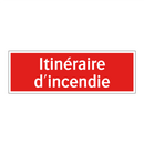 Itinéraire d'incendie