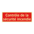 Contrôle de la sécurité incendie