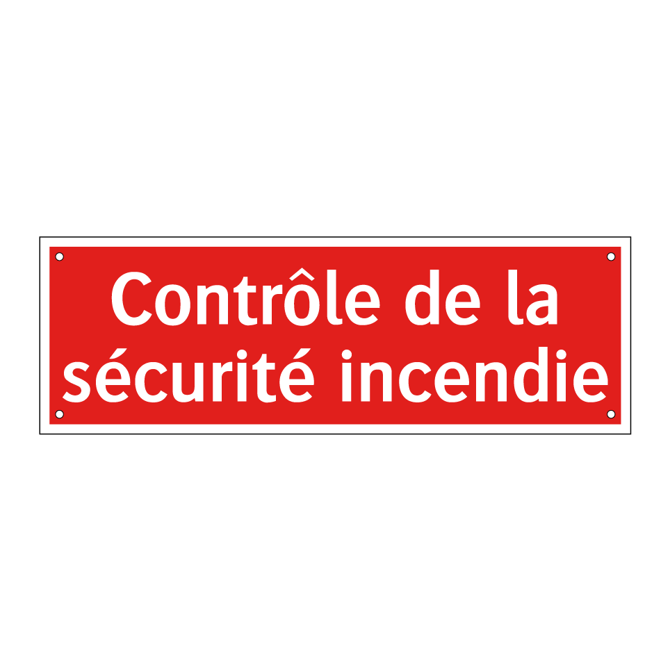 Contrôle de la sécurité incendie