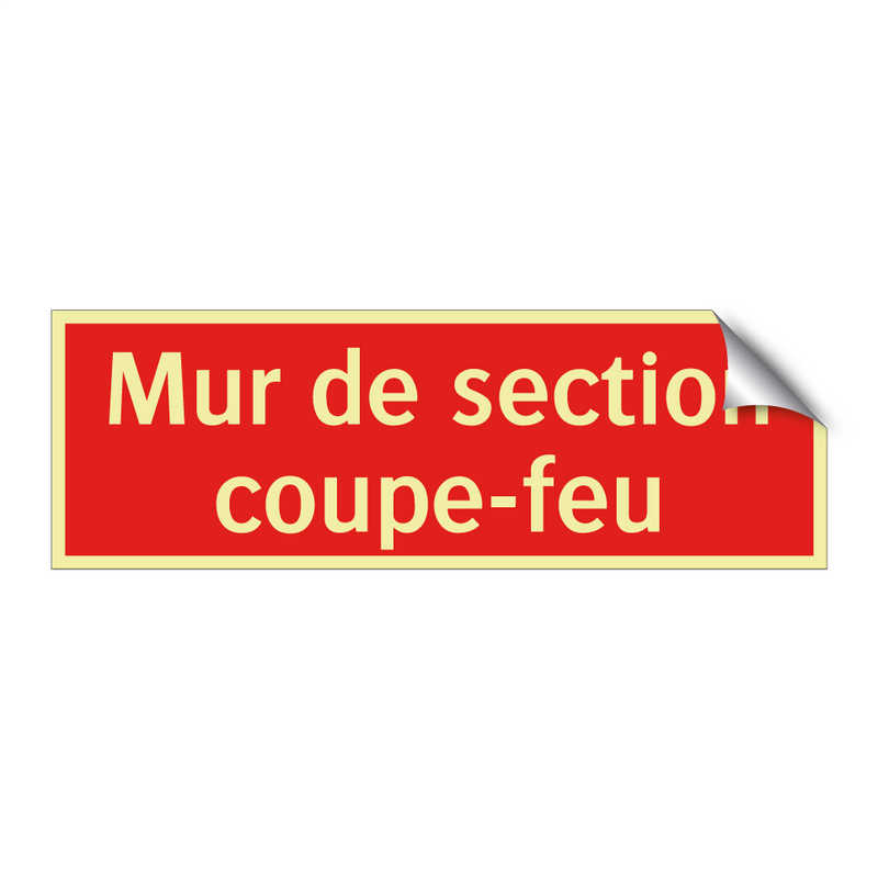 Mur de section coupe-feu