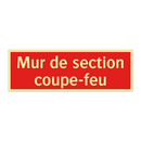 Mur de section coupe-feu
