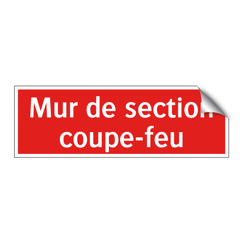 Mur de section coupe-feu