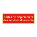 Cartes de déploiement des services d'incendie