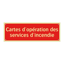 Cartes d'opération des services d'incendie