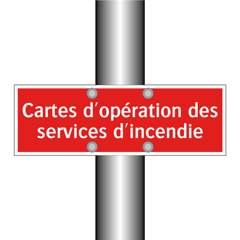 Cartes d'opération des services d'incendie