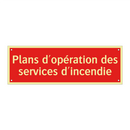 Plans d'opération des services d'incendie