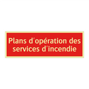 Plans d'opération des services d'incendie