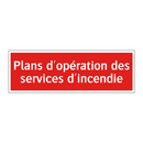 Plans d'opération des services d'incendie