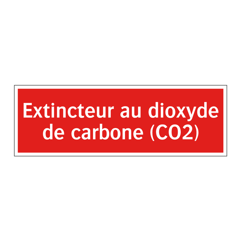 Extincteur au dioxyde de carbone (CO2)