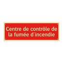 Centre de contrôle de la fumée d'incendie