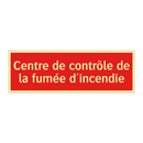 Centre de contrôle de la fumée d'incendie