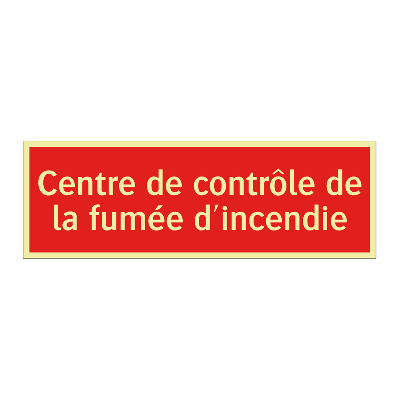 Centre de contrôle de la fumée d'incendie