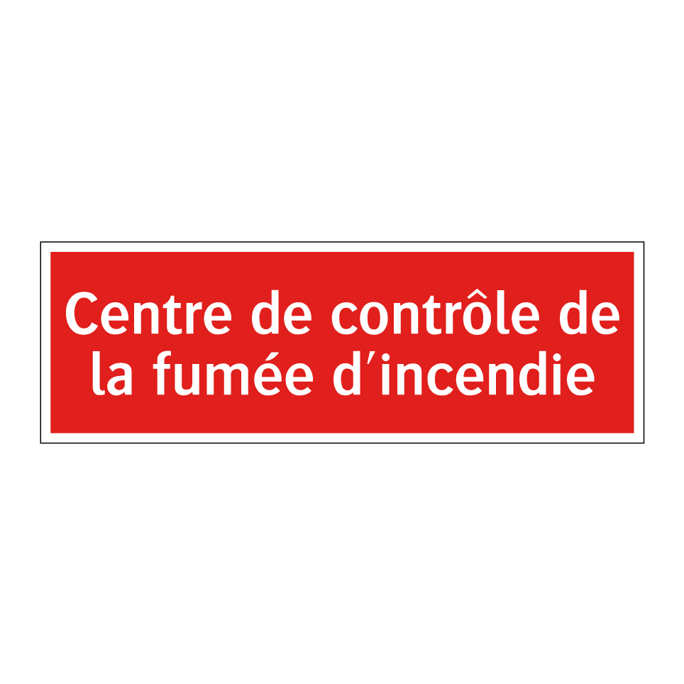 Centre de contrôle de la fumée d'incendie