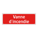 Vanne d'incendie