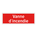 Vanne d'incendie