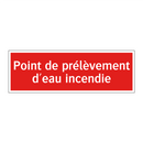 Point de prélèvement d'eau incendie