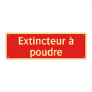 Extincteur à poudre