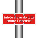 Entrée d'eau de lutte contre l'incendie