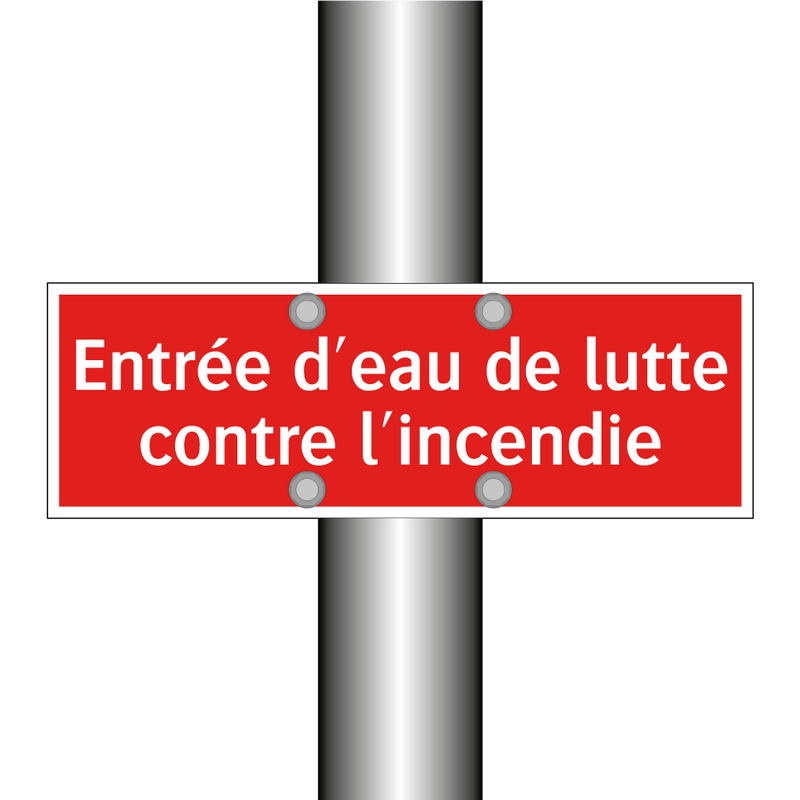 Entrée d'eau de lutte contre l'incendie