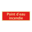 Point d'eau incendie