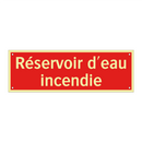 Réservoir d'eau incendie