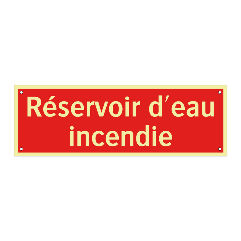 Réservoir d'eau incendie