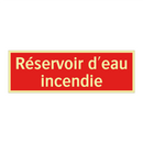 Réservoir d'eau incendie