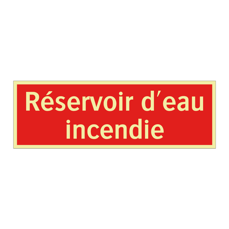 Réservoir d'eau incendie