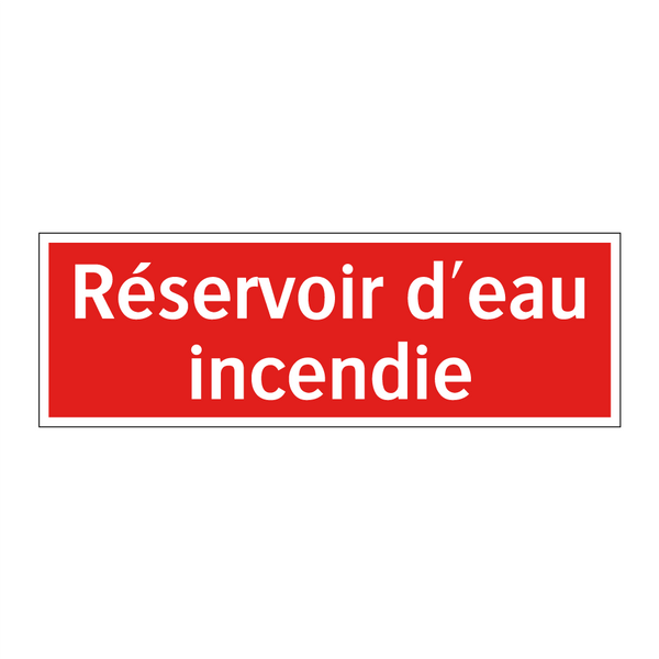 Réservoir d'eau incendie