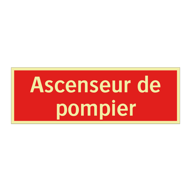 Ascenseur de pompier
