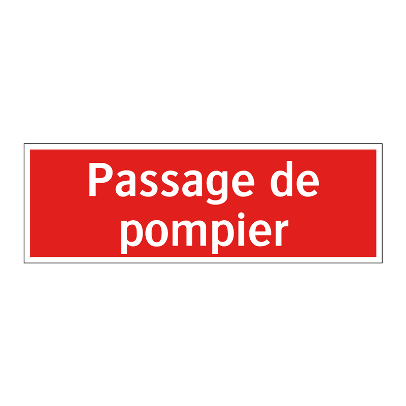Passage de pompier