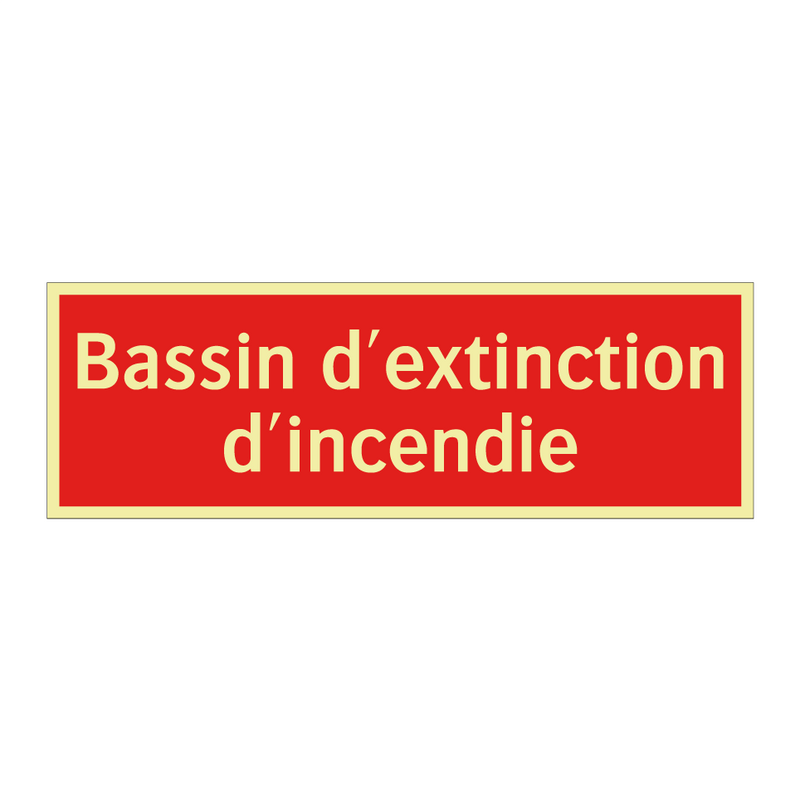 Bassin d'extinction d'incendie