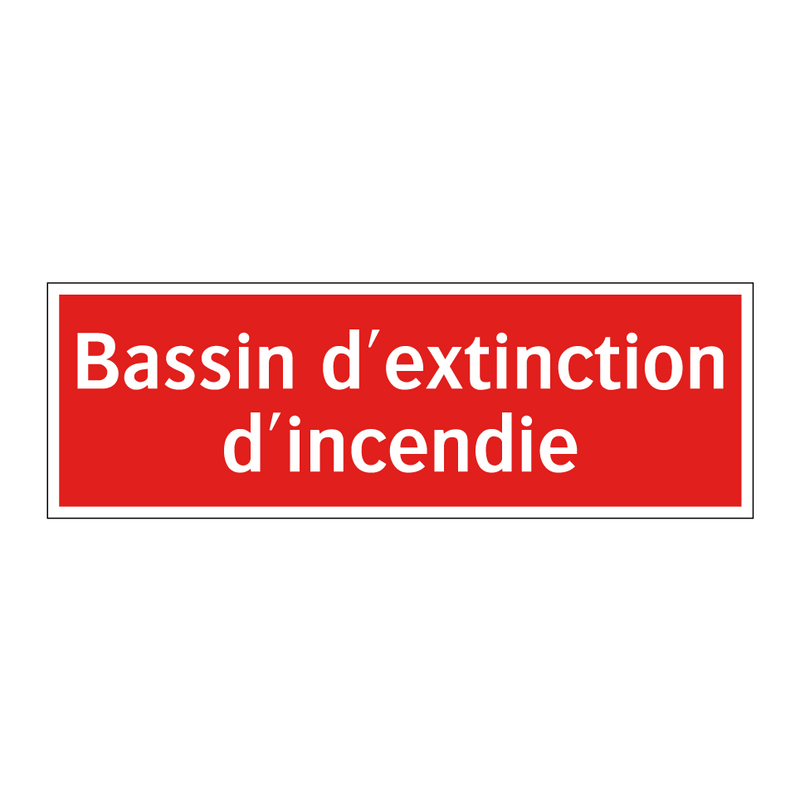 Bassin d'extinction d'incendie