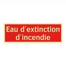Eau d'extinction d'incendie